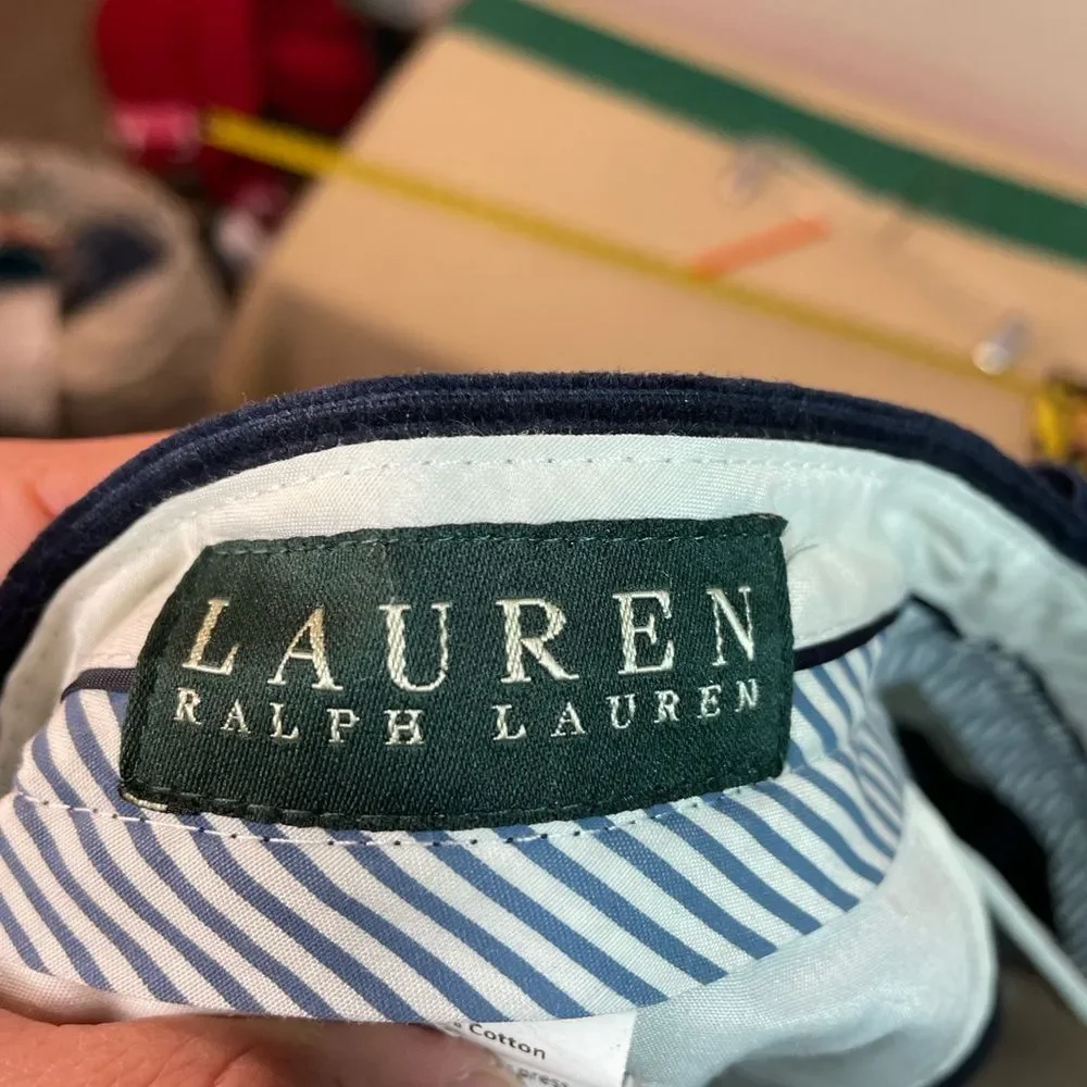 Vintage Lauren Ralph Lauren Mens Black Corduroy Pants 34 by 32‎